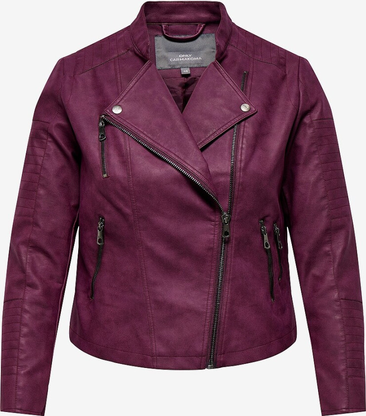 Bikerjakke carAvana Faux Leather - Rød