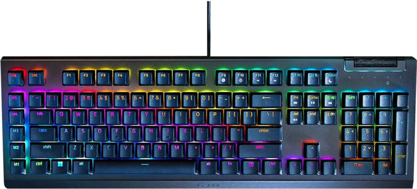 BlackWidow V4 X Mekanisk Gaming Tastatur â Green Switch, RGB, â Sort
