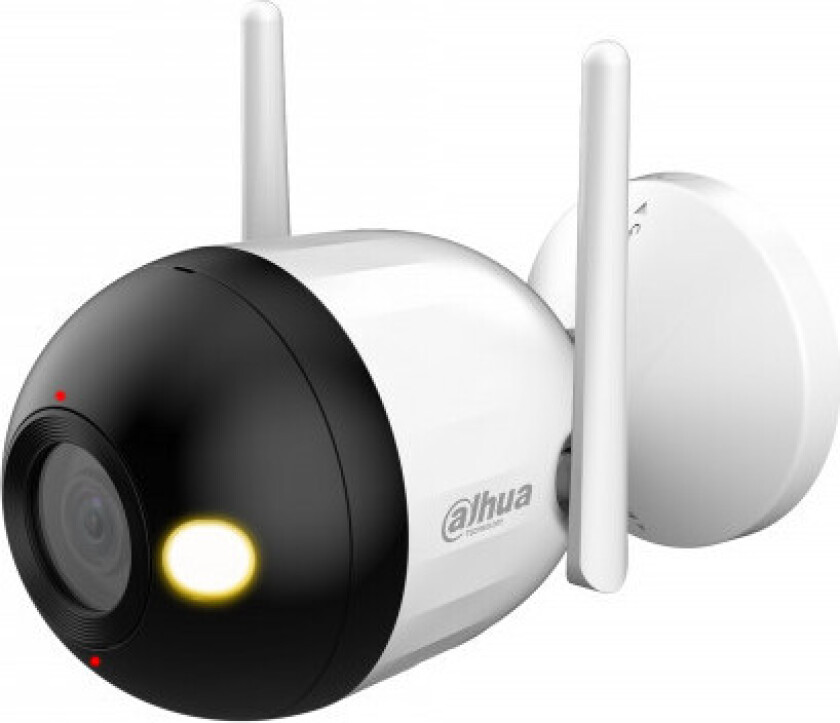F2C-PV Wi-Fi IP Overvåkningskamera - 2MP, 3,6 mm, AI Menneskegjenkjenning, Toveis kommunikasjon, IP67, 6,5W - Hvit