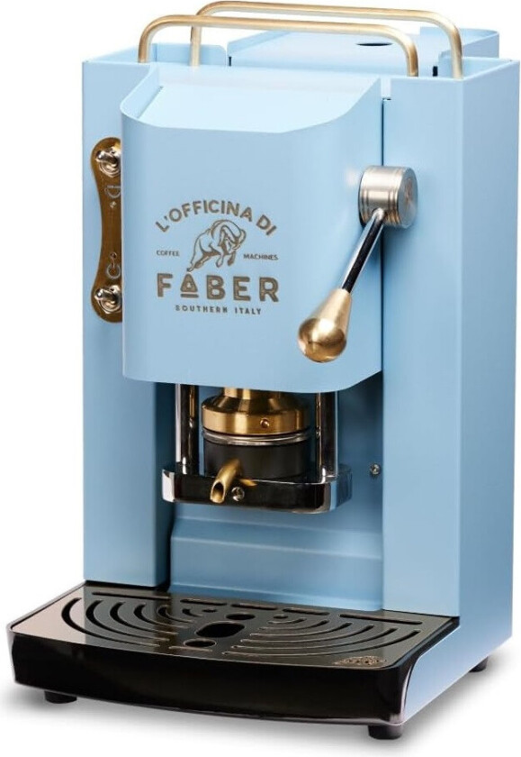 Pro Deluxe Kaffemaskin - 1.3L, 500W - Messing/Turkis