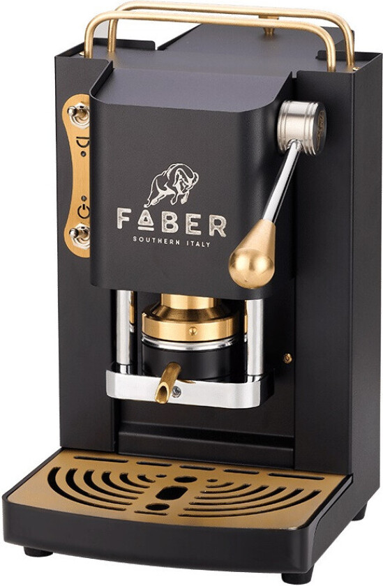 Pro Deluxe Kaffemaskin - 1.3L, 500W - Messing/Sort Matt
