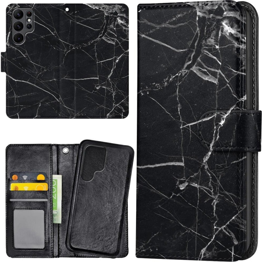 Samsung Galaxy S24 Ultra - Lommebok Deksel Marmor