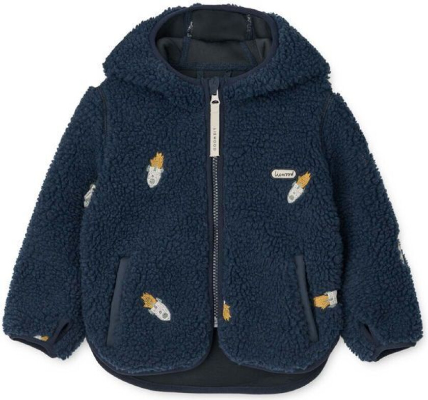 Mara Pilèjakke m/ører småbarn, Rocket/Classic navy