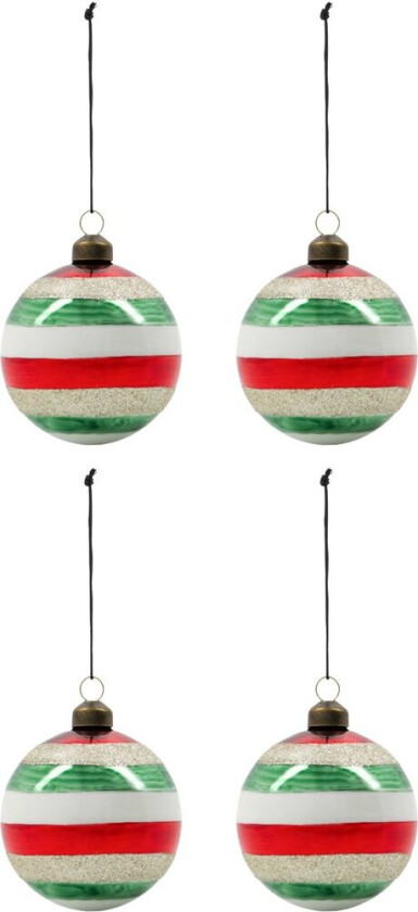 God julekule Ø8 cm 2-pakn. Multi