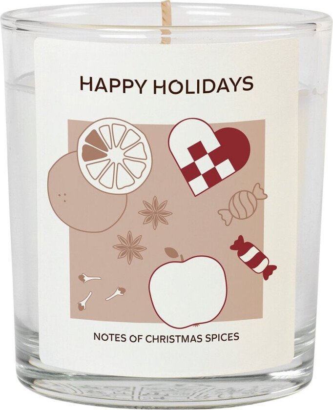 Happy Holidays duftlys 32 t White