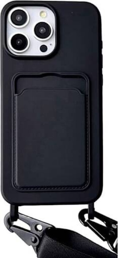 INF Beskyttende telefondeksel til iPhone 16-serien med kortholder og snor iPhone 16 Plus