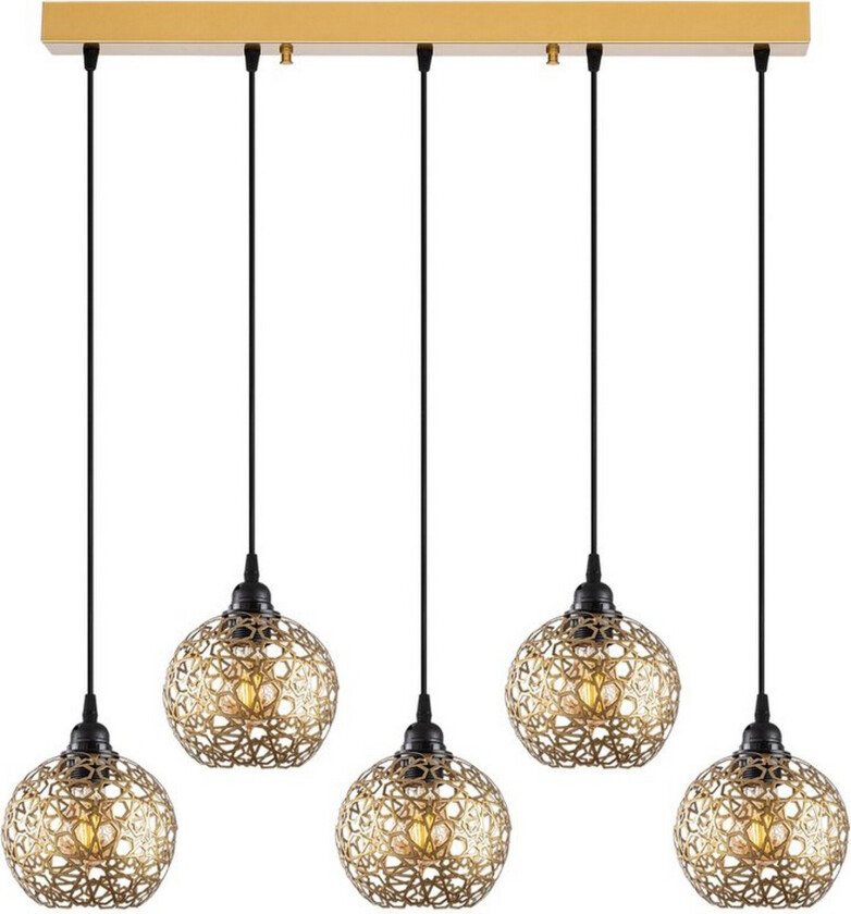 Taklampe Silen Trippel Gull - Gull