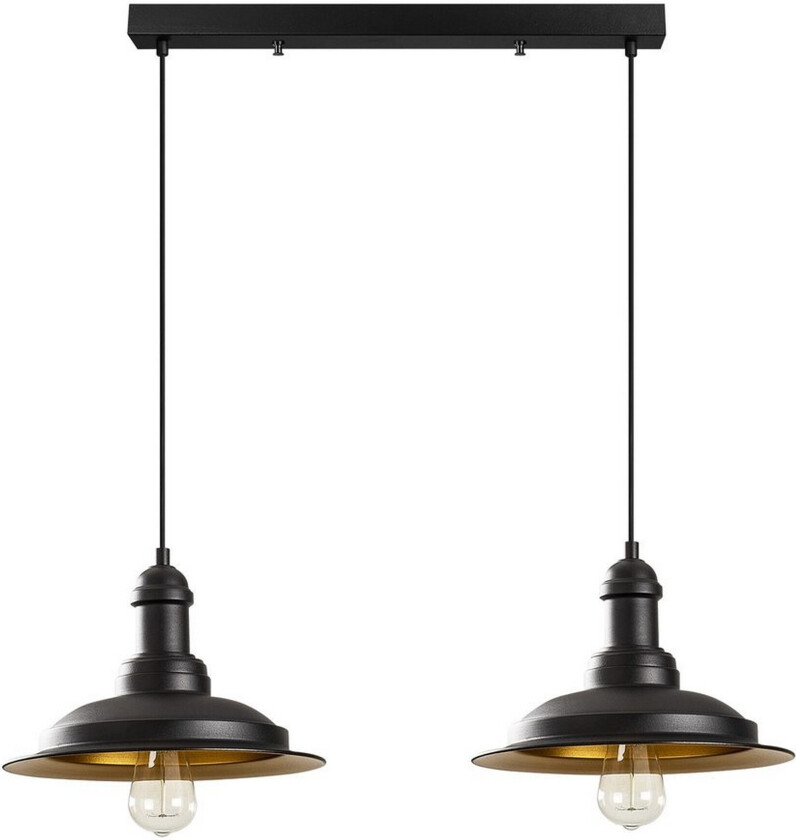 Taklampe Rathour Kobolt Svart / Gull - Gull/Svart