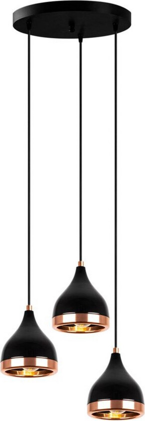Lysekrone Soodne Svart / Kobber - Kobber/Svart