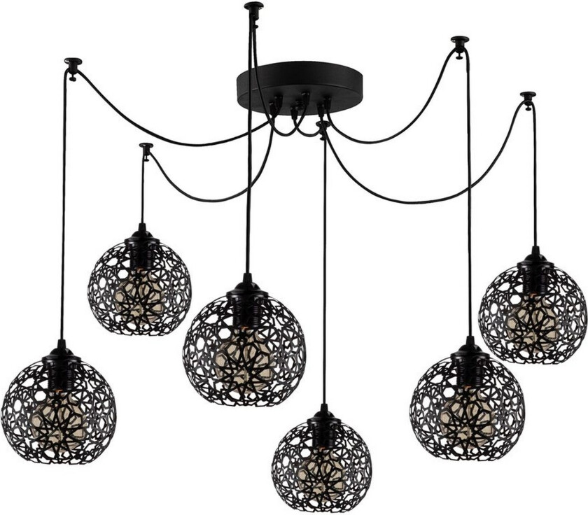Taklampe Sourab Brilo Svart - Svart