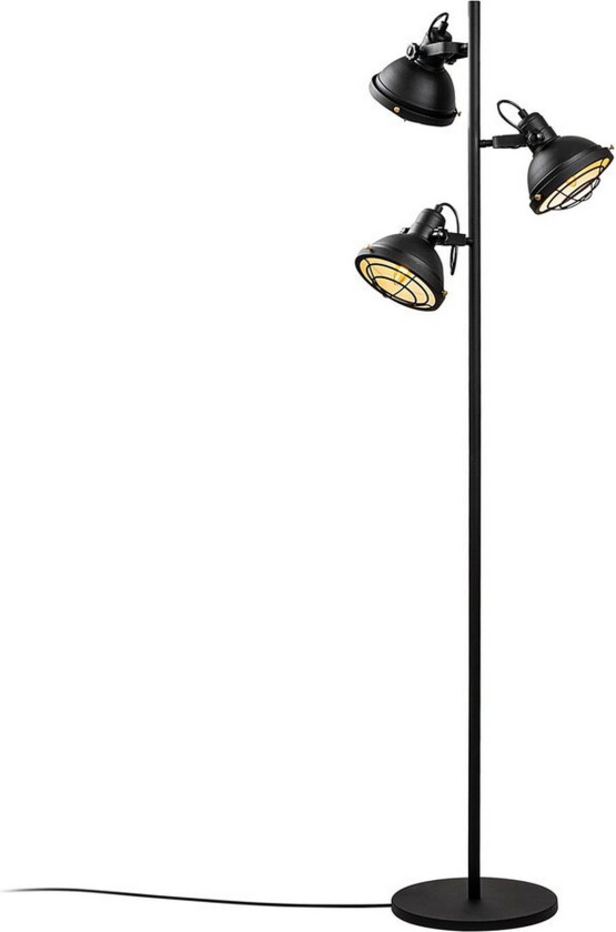 Vegg lampe Vellor Svart - Svart