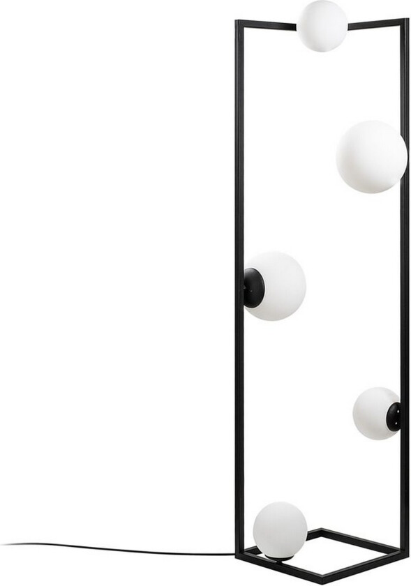 Gulvlampe Hjørne Svart - Svart