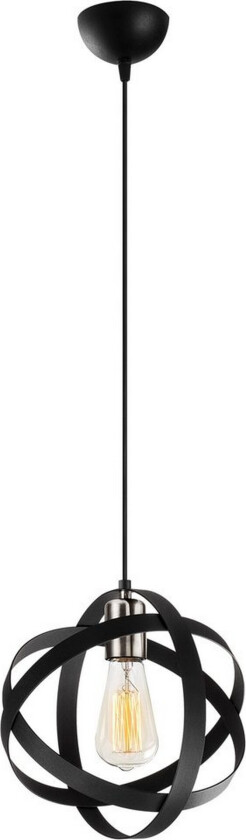 Taklampe Voroa Svart / Nikkel - Svart / Nikkel