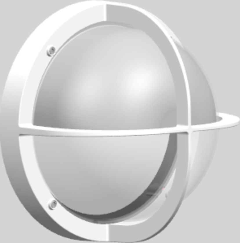 Skottlampe TOBI E27 hvit