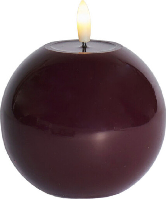 Sille rundt LED blokklys, batteri, bordeaux