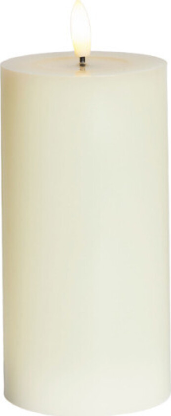 Sille LED blokklys, batteri, off-white, H15 cm