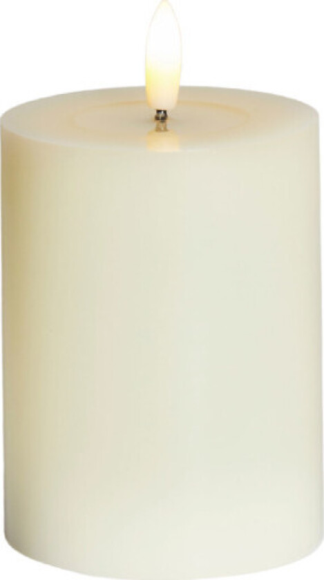 Sille LED blokklys, batteri, off-white, H10 cm