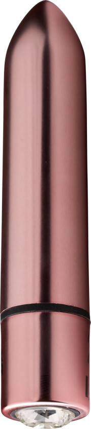 Oppladbar Glamorous Jewel Bulletvibrator - Rosa Gull