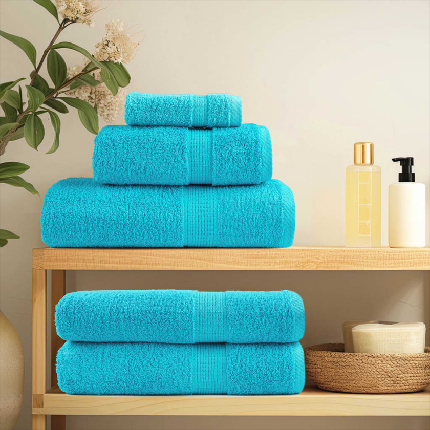 Vaskekluter 4 pcs Turkis 15 x 21 cm Bomull