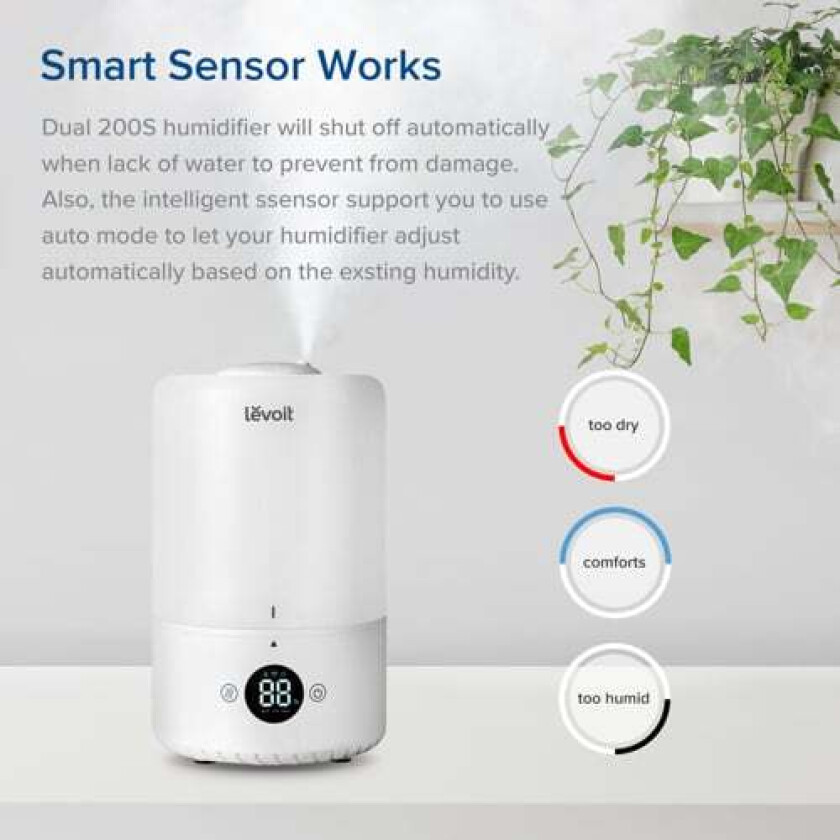 Dual 200s Smart Top Humidifier Luftfukter