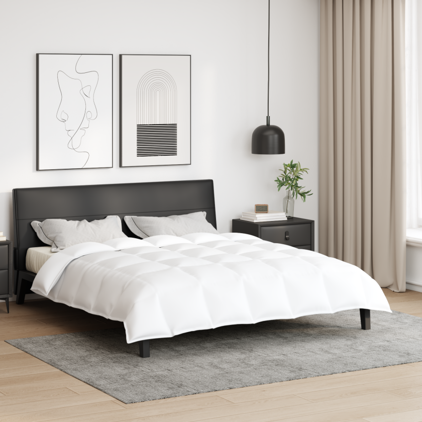 Quilts & Dyner Hvit 200 x 200 cm Dun