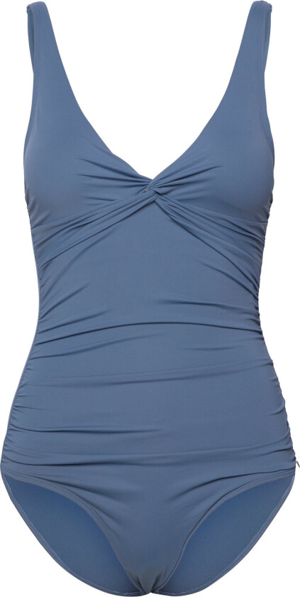 Simi Solid Swimsuit Recycled Badedrakt Badetøy Blue Panos Emporio