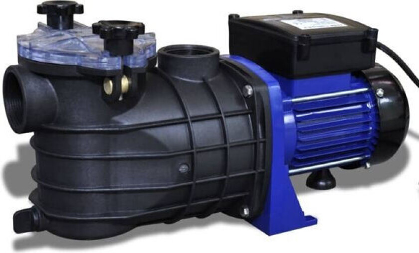 vidaXL Bassengpumpe elektrisk 500W blå