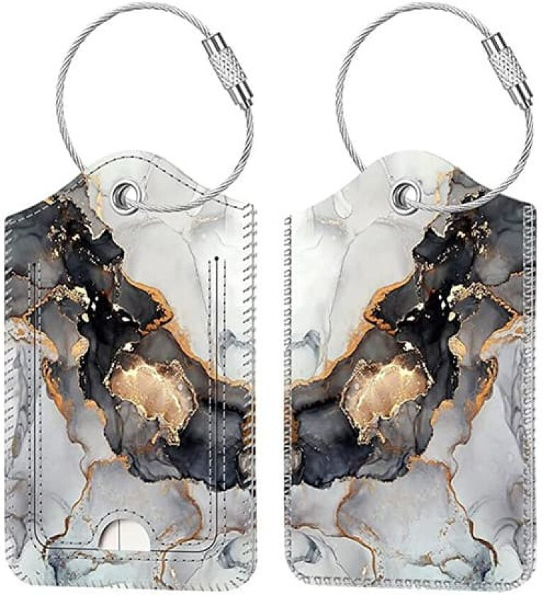 INF Bagasjelapp og ID-kortholder i PU-skinn marble