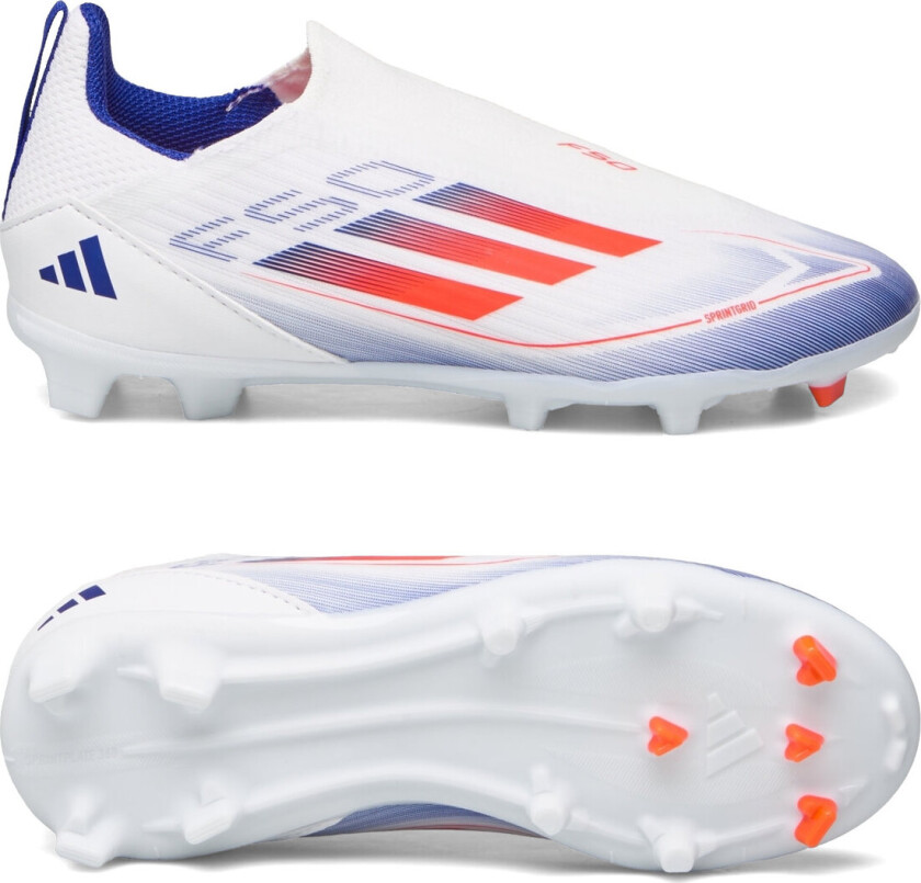 F50 League Laceless Football Boots Firm Ground Sport Sports Shoes Football Boots White Adidas Performance