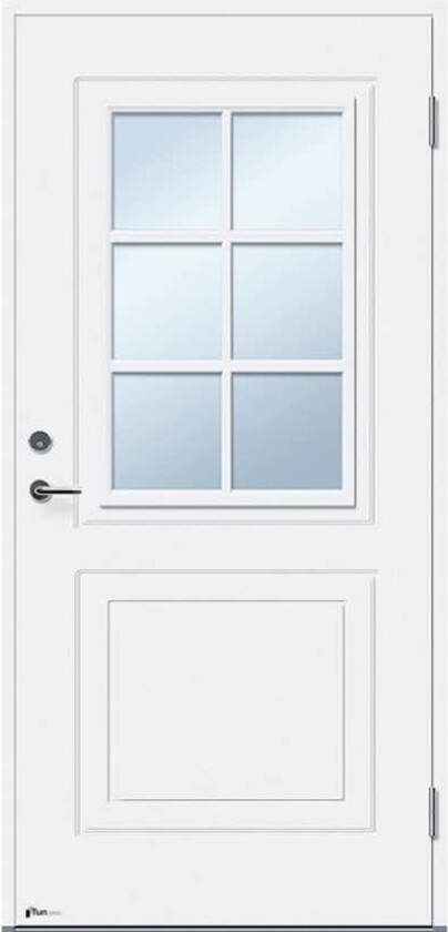 Ytterdør Tundøren Tun 760 Hvit uten Sylinder