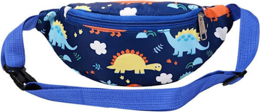 Dinosaur Veske, Barne Mageveske Tegneserie Hipsack Belteveske Midjeveske Fanny Pack Stoff Nylon Pengebelte Crossbody