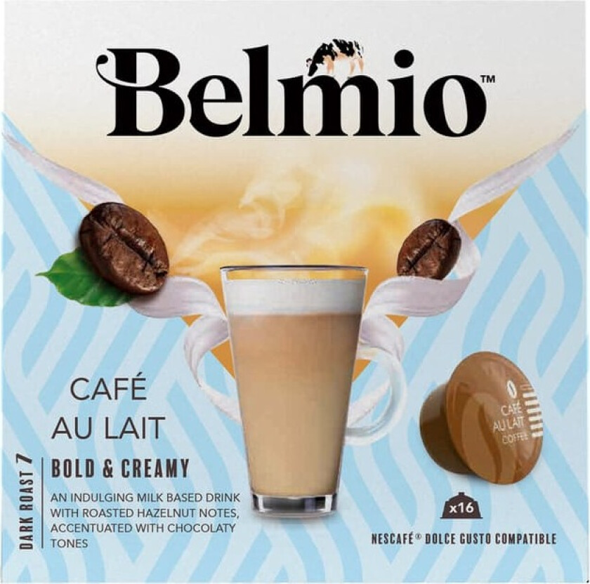 Café Au Lait kaffekapsler for Dolce Gusto (16 pakning)