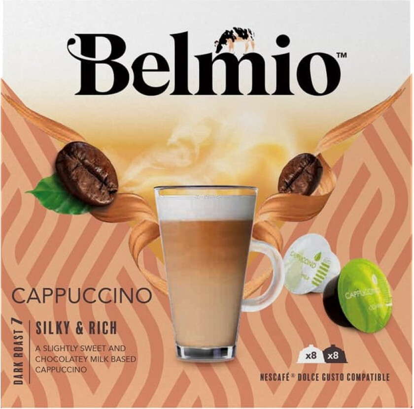 Cappuccino kaffekapsler for Dolce Gusto (8x2 pakning)