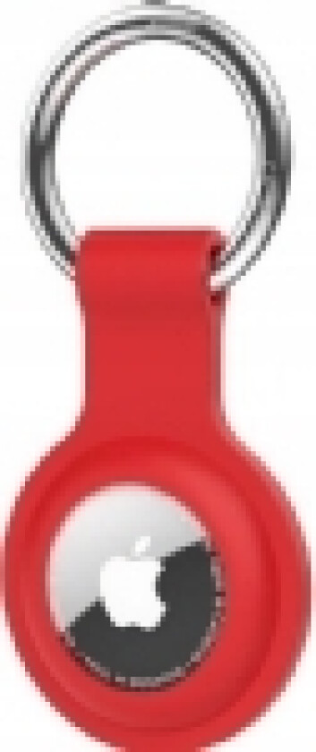 Silikon AirTag-etui (nøkkelring) RØD/RØD