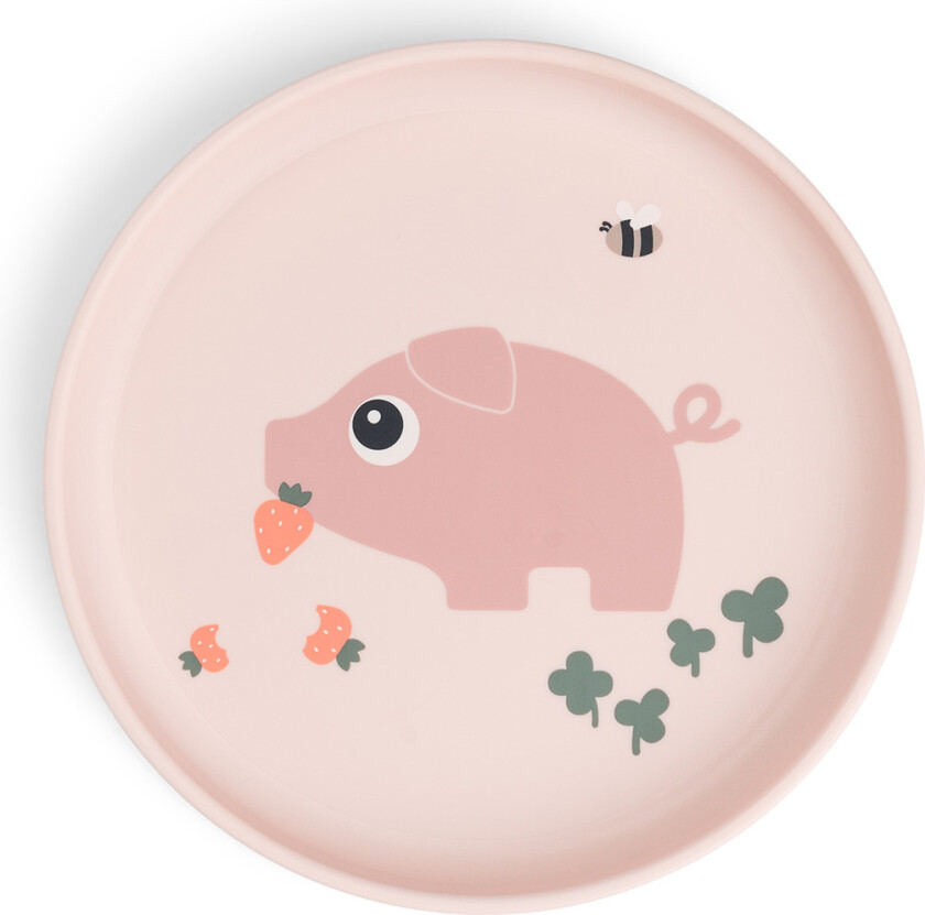 Foodie Plate Tiny Farm Powder Powder One Size Rosa One Size Unisex