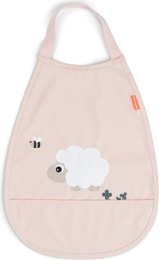 Bilde av Pull-Over Bib Tiny Farm Powder Powder One Size Rosa One Size Unisex