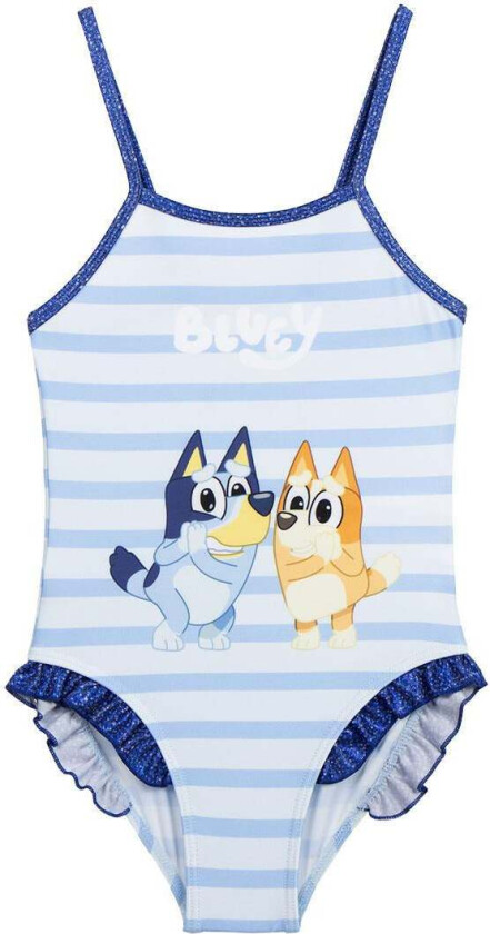 Badedrakt, Lyseblå, 110-116 - Badetøy - Polyester,Elastan