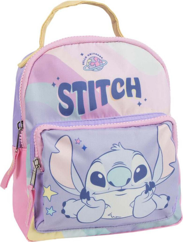 Disney Stitch Ryggsekk, Retro Lilla - Ryggsekker - 100% Polyester
