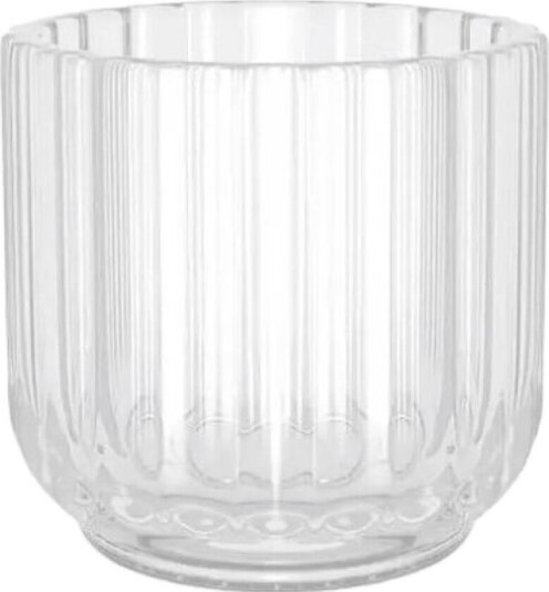 lysestake 6,5 cm klart glass