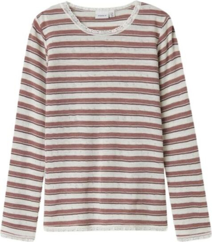 Name It - Trøye Ull Jr Wang Stripe Antler/ Snow White