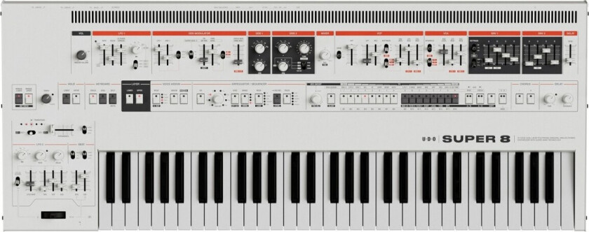 Super 8 Polyphonic Hybrid Synthesizer