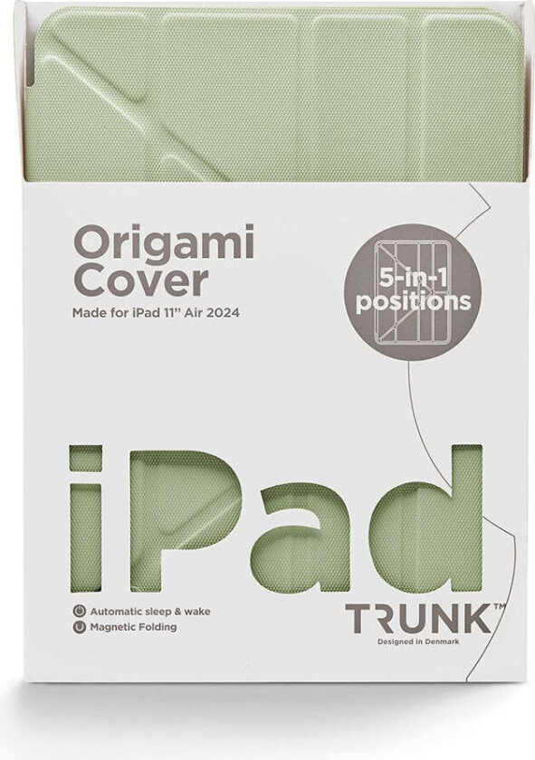 iPad Air 11" (2025 / 2024) Origami Flip Deksel - Lime Swirl