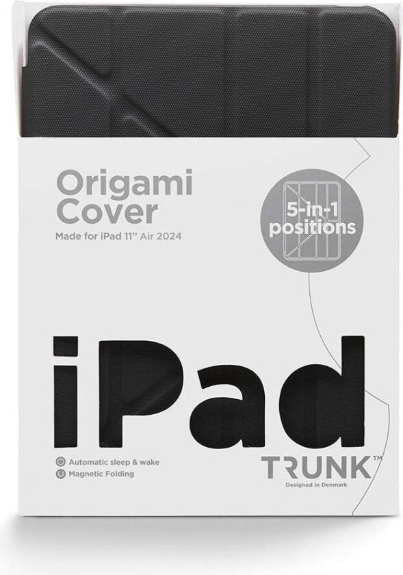 iPad Air 11" (2025 / 2024) Origami Flip Deksel - Black