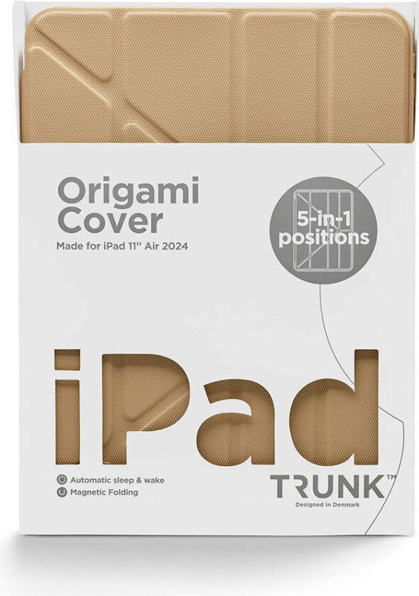 iPad Air 11" (2025 / 2024) Origami Flip Deksel - Mocha