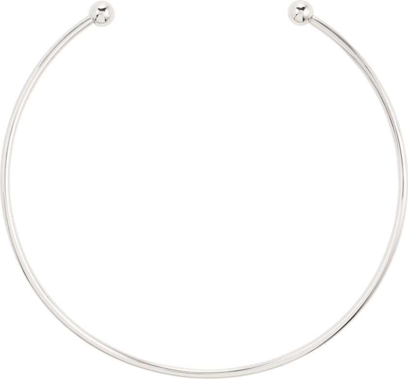 CHARM choker, sølvbelagt