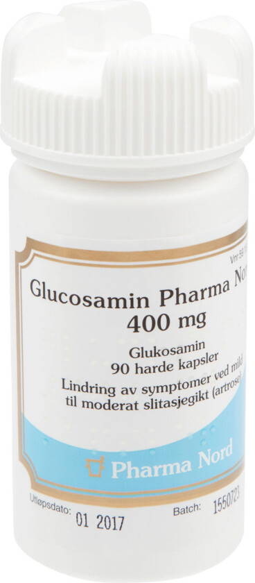400 mg glucosamin kapsler, 90 stk.