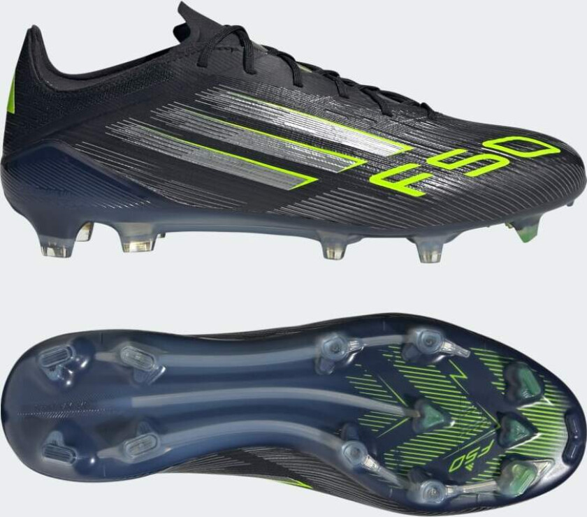F50 Elite Fg Electric Stealth - Svart/metall/sitron - Gress (Fg), størrelse 40