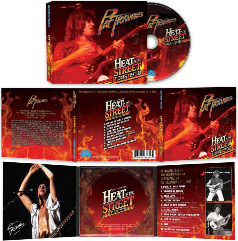 Pat Travers Heat In The Street Tour 1978 CD