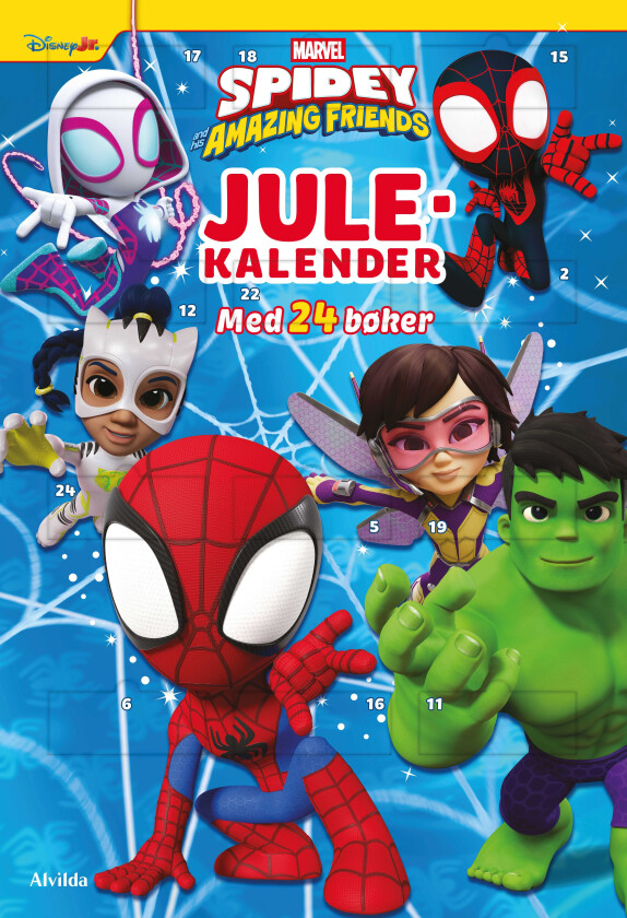 Marvel Spidey julekalender 24 magiske bøker