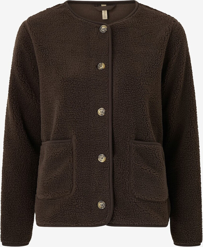 Fleece cardigan Sc-onyx 2 - Brun